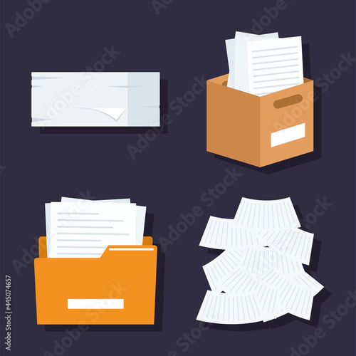 four paperwork items