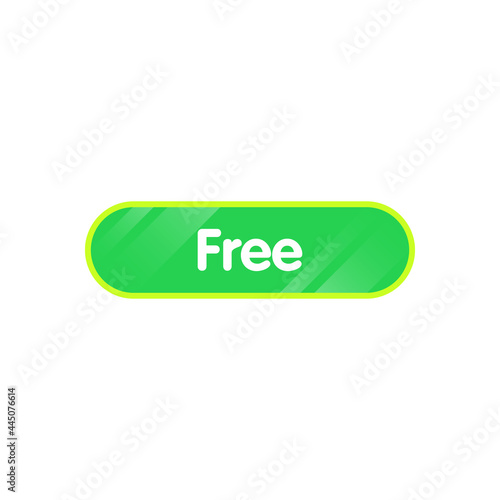 Vector Modern Glossy Free Button