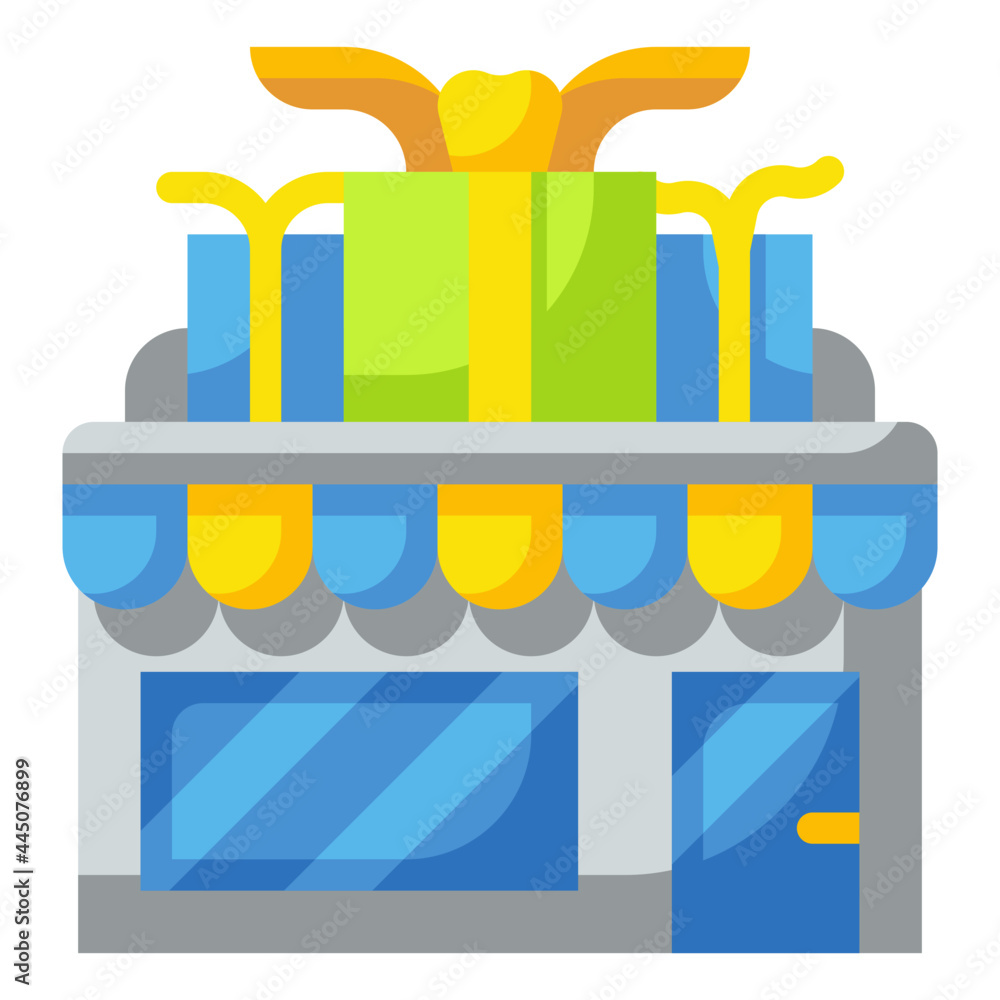 Obraz premium gift flat icon