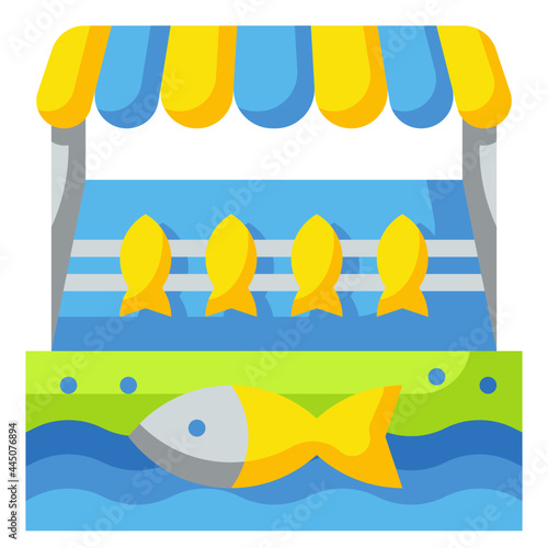 fishmonger’s flat icon