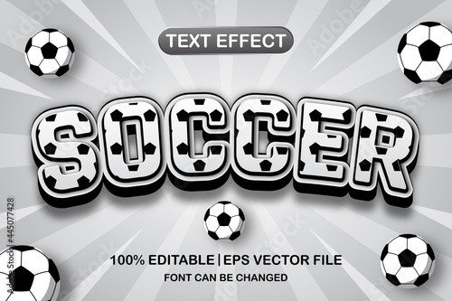 soccer 3d editable text effect