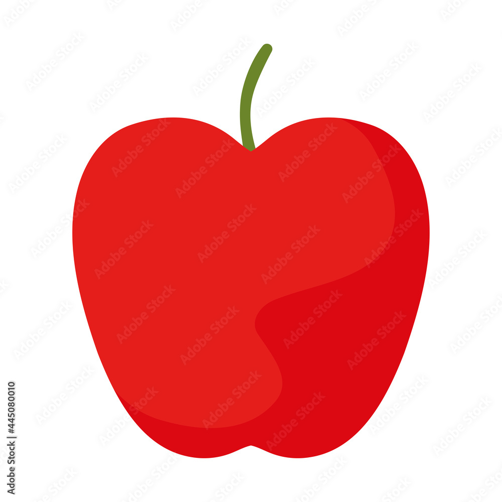 Fototapeta premium healthy apple illustration