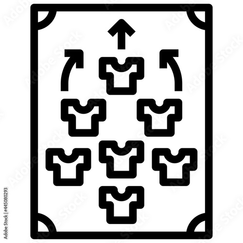 tactical plan outline icon,ar,out,graphic,illustration