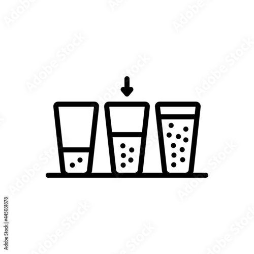 Black line icon for medium