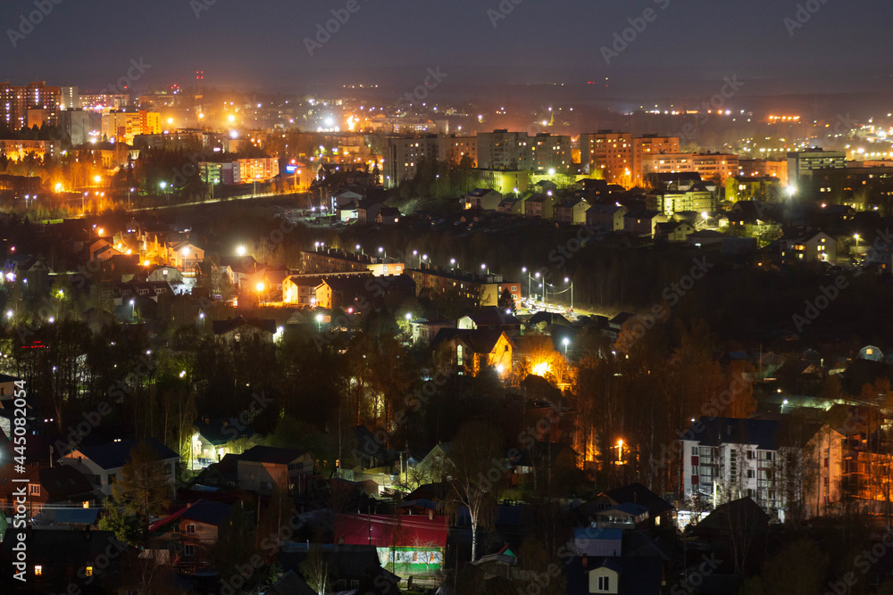 night city view of Saint Petersburg