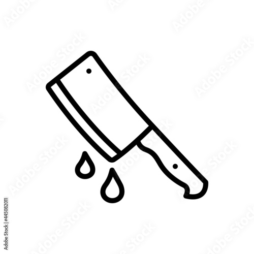 Black line icon for thriller