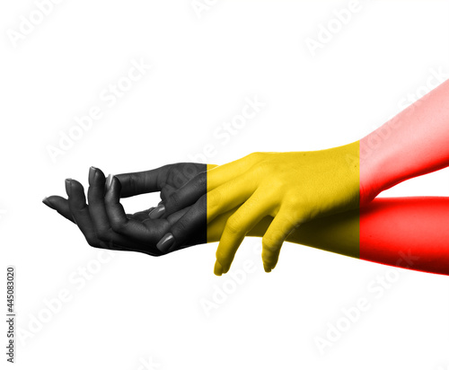 Female hands in colors of B...