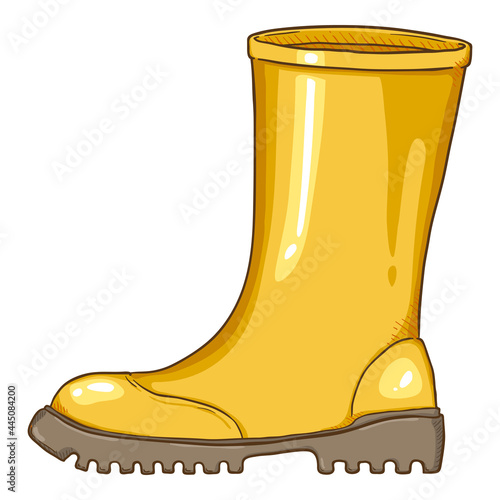 Vector Cartoon Rubber Boots Illustration