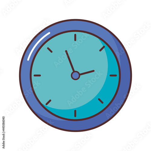 blue clock design