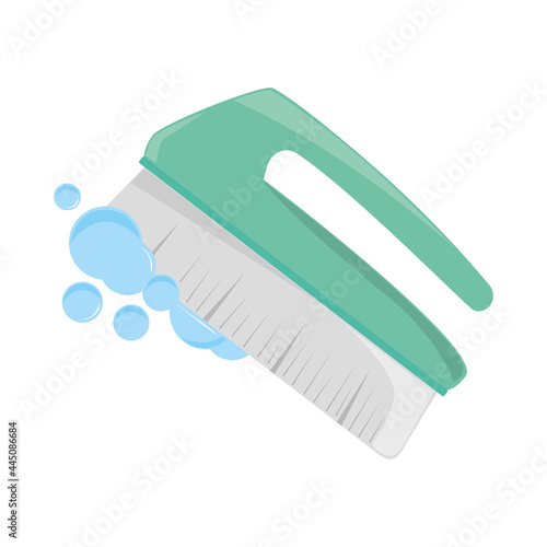cleaning brush bubbles