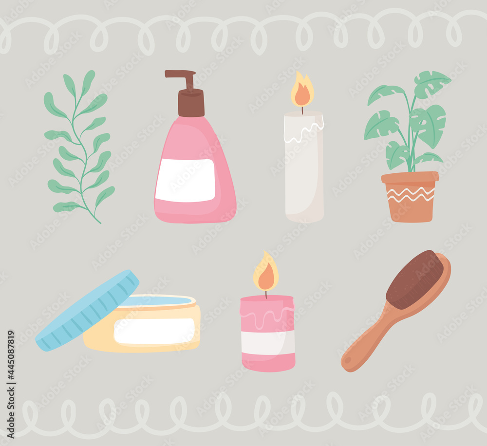 beauty routine icons