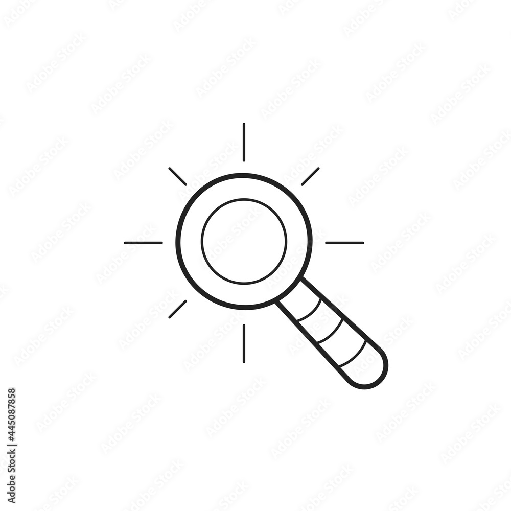Magnifying glass doodle. A hand drawn vector doodle illustration of a magnifying glass. Vector. Magnifying glass doodle. A hand drawn vector doodle illustration of a magnifying glass. Vector.