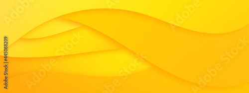abstract modern yellow curve lines background