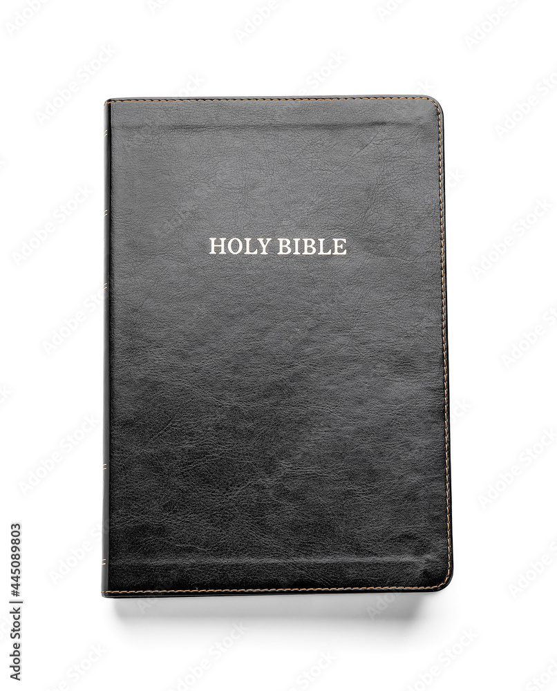 Naklejka premium Holy Bible on white background