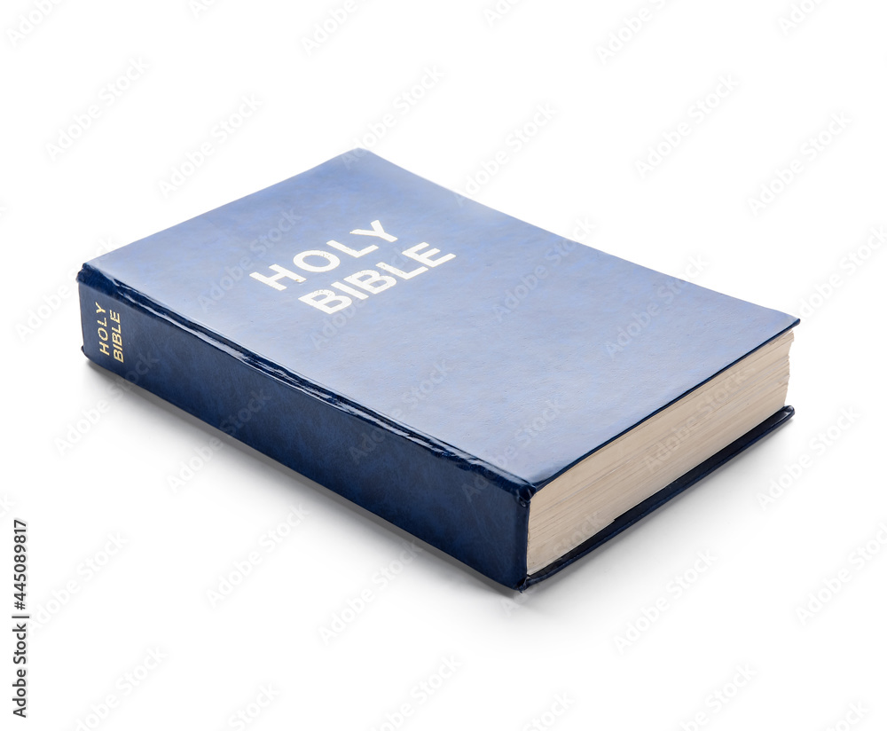 Holy Bible on white background Holy Bible on white background