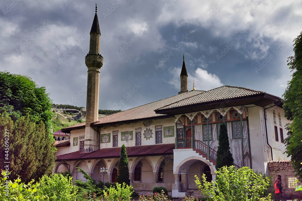 Ancient mosque at Khans palace in Bakhchysarai