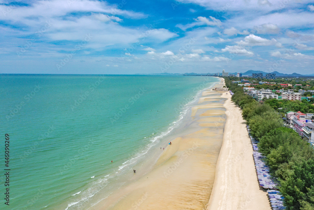 Cha Am Beach in Phetchaburi, Thailand