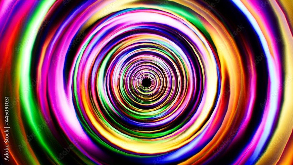 Abstract Rainbow Twirl Background