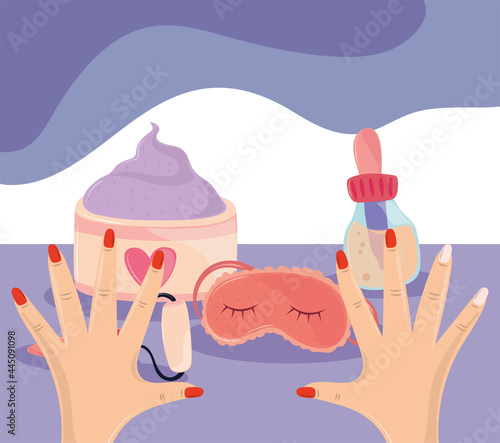 hands manicure spa