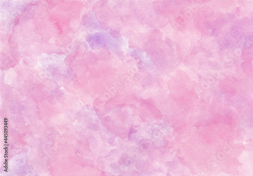 素材テクスチャ 水彩にじみ ピンク×紫色
