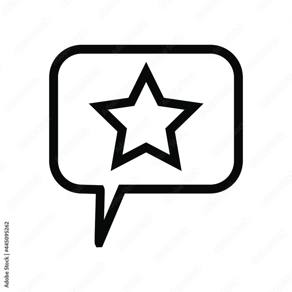 Simple Feedback, review the thin line icon. Evaluate, review, STAR. Editable strokes. Vector illustration. Simple Feedback, review the thin line icon. Evaluate, review, STAR. Editable strokes. Vector illustration.