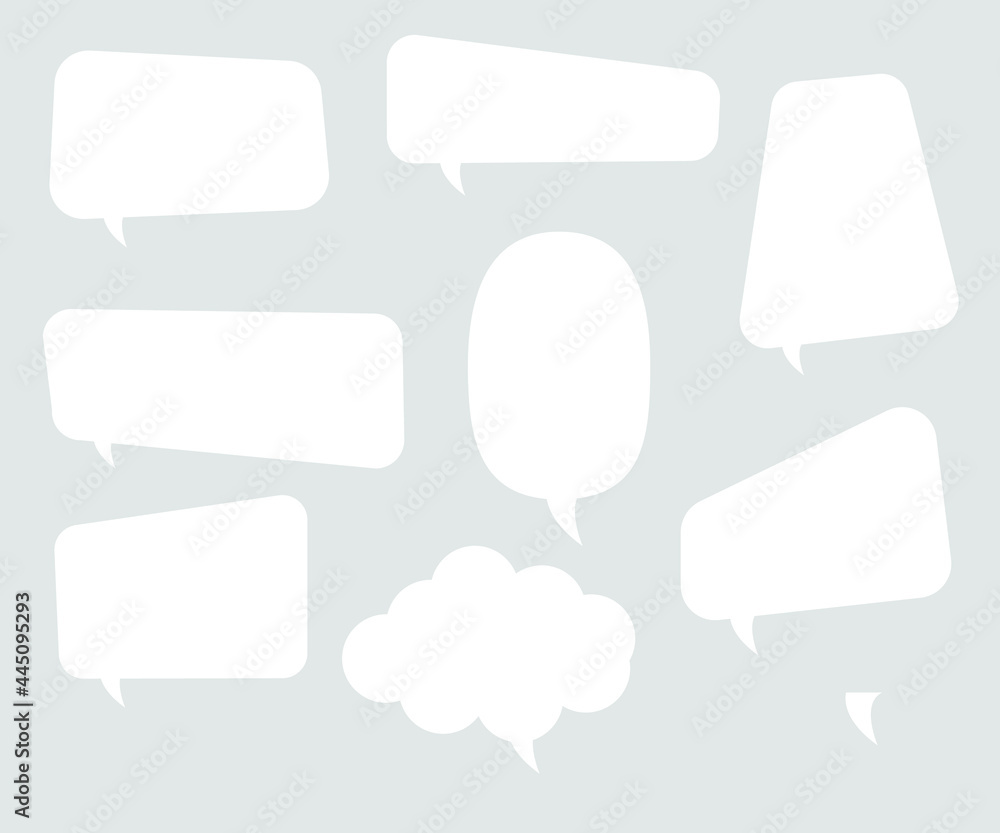 white cloud sign set Vectors white cloud sign set Vectors