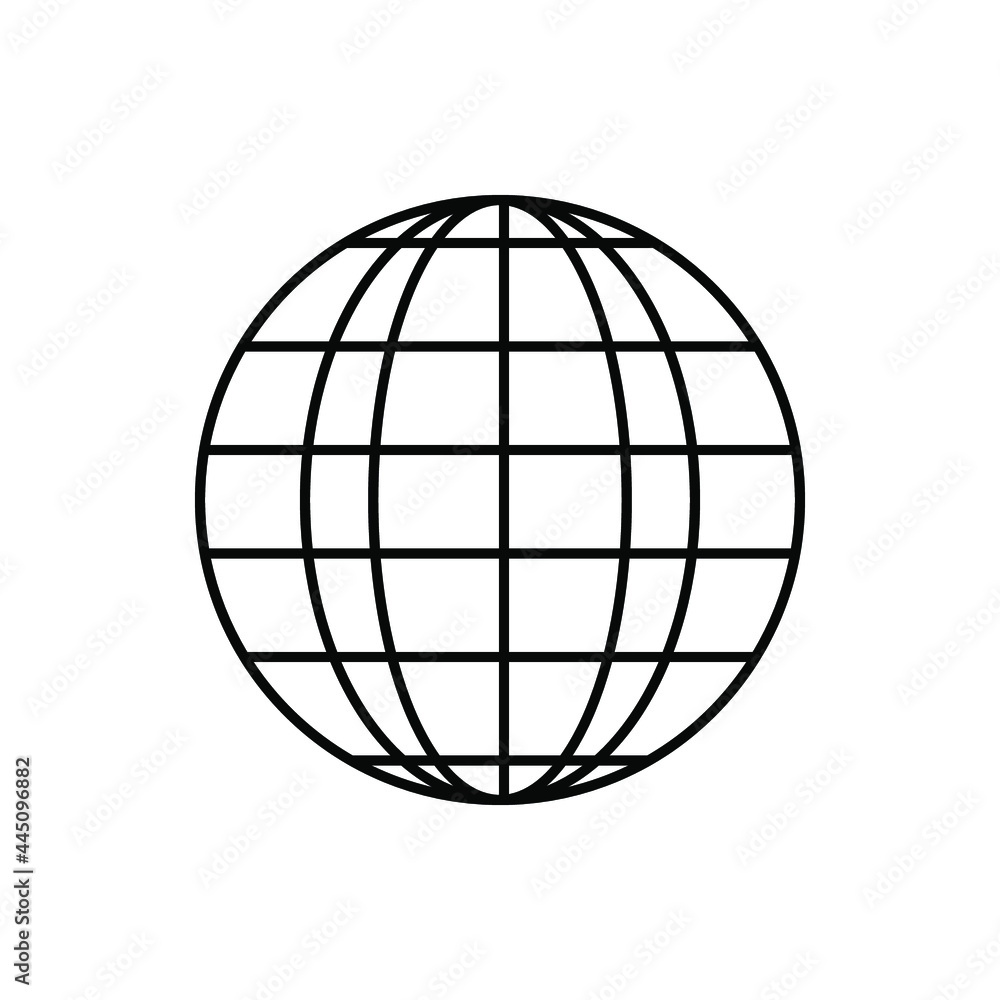 Planetary map globe icon. Vector earth symbol, globe globus pictogram, traveler wide geography symbol or eco-friendly space exploration icon. Planetary map globe icon. Vector earth symbol, globe globus pictogram, traveler wide geography symbol or eco-friendly space exploration icon.