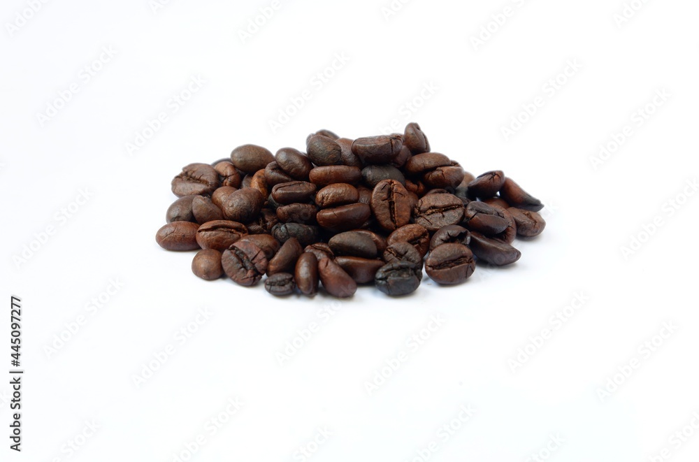 coffee beans isolated on a white background coffee beans isolated on a white background