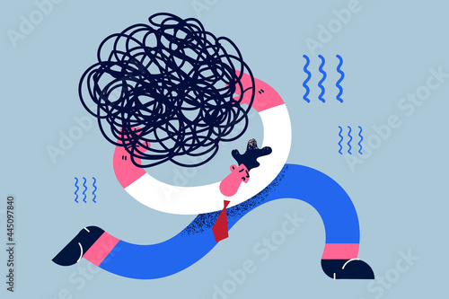 Stress burden, difficulty, crisis concept