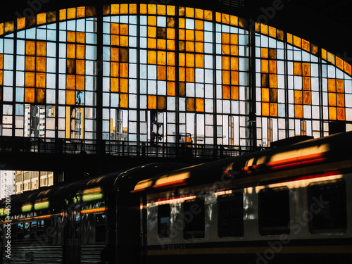 Canvas Print Trian Station Thailand