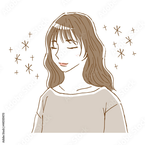 woman_facial_expression_stock_satisfaction