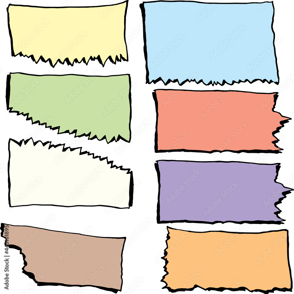 torn pieces of paper in various tones torn pieces of paper in various tones