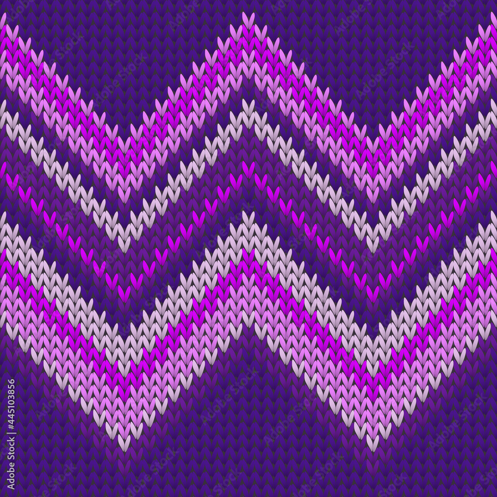 Obraz premium Bright zig zal lines knitting texture geometric