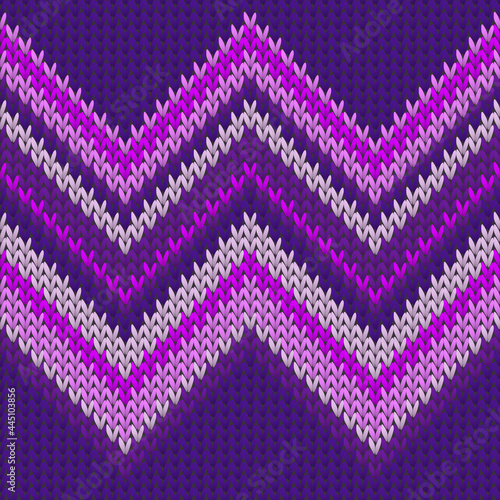 Bright zig zal lines knitting texture geometric
