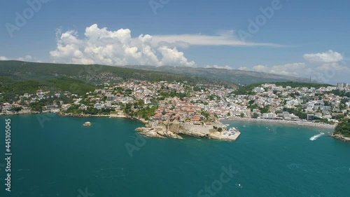 Aerial view of the old city of Ulcinj photo