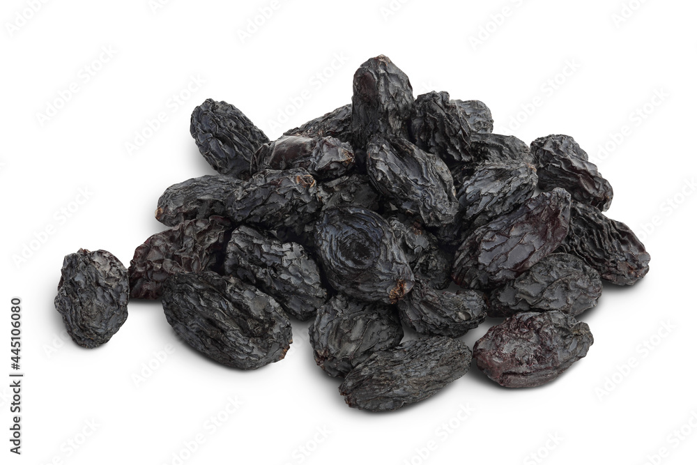 Yellow raisins isolated on white background with clipping path and full depth of field Yellow raisins isolated on white background with clipping path and full depth of field