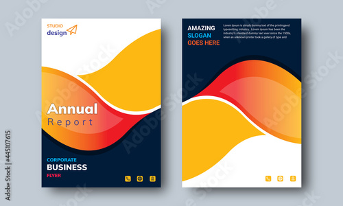 Annual Report Layout Design Template, Background Business Book Cover Design. Can
 be adapt to  Annual Report, Flyer,  Poster, Presentation, Magazine, Portfolio, Brochure, Booklet, etc.

