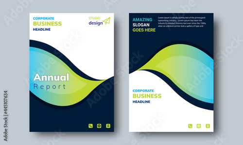 Annual Report Layout Design Template, Background Business Book Cover Design. Can
 be adapt to  Annual Report, Flyer,  Poster, Presentation, Magazine, Portfolio, Brochure, Booklet, etc.
