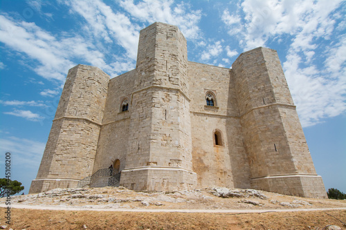 Octagonal castle Castel del Monte - UNESCO World Heritage site, Puglia, Italy