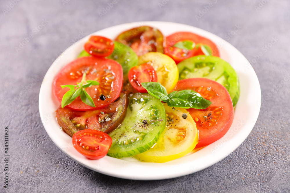 tomato salad with olive oil and basil tomato salad with olive oil and basil