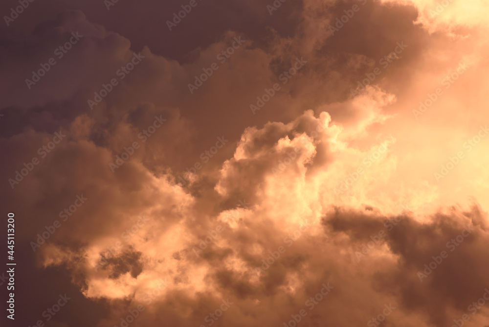 Abstract Storm Clouds Summer Background