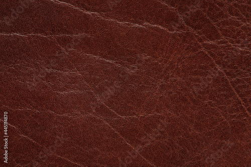 Valokuva Texture of brown leather background