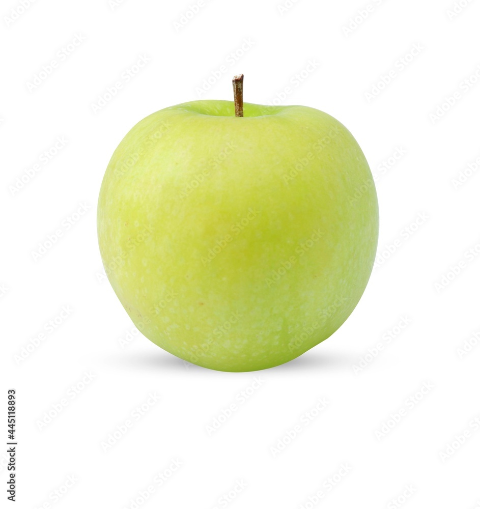 green apple (Malus domestica) isolated on a white background green apple (Malus domestica) isolated on a white background