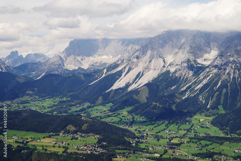 Fototapeta premium Dachstein mountain massive in Styria, Austria