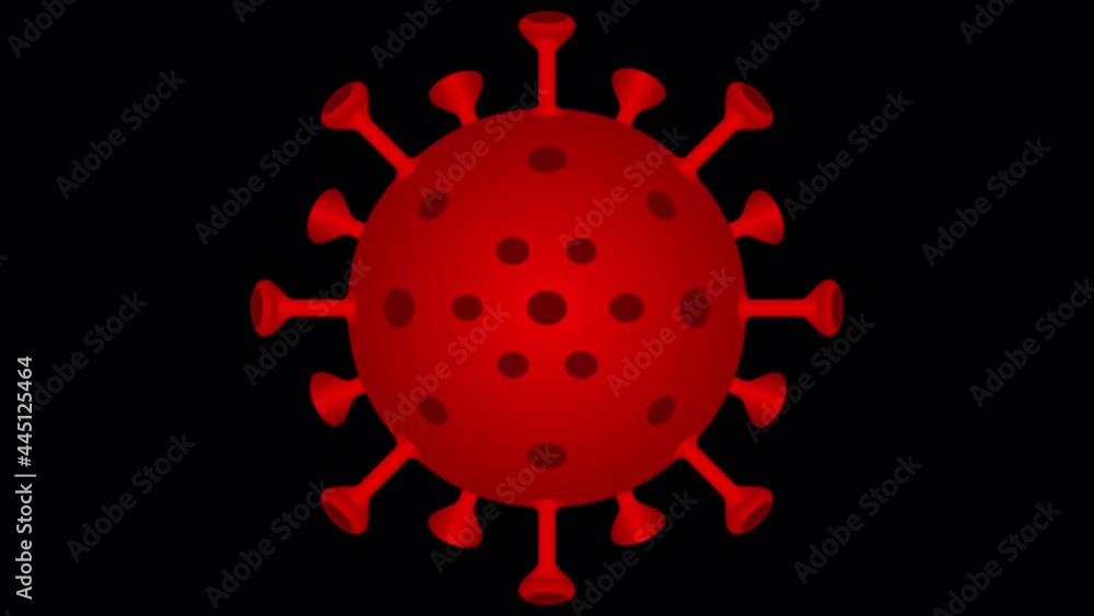 COVID 19, red coronavirus animation. 4k video with alpha channel. Seamless looping animation on transparent background. COVID 19, red coronavirus animation. 4k video with alpha channel. Seamless looping animation on transparent background.