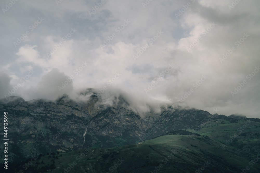 clouds in the Ossetia mountains