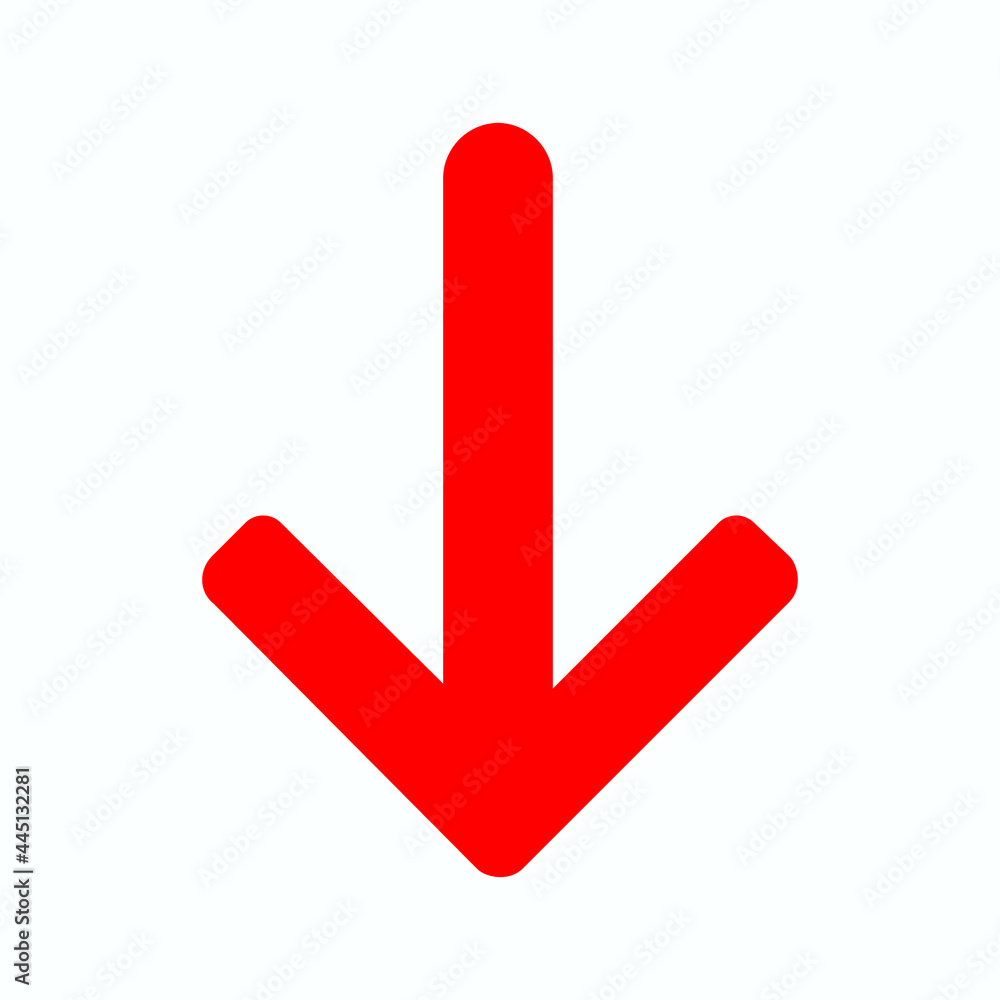 Red arrow icon vector Red arrow icon vector
