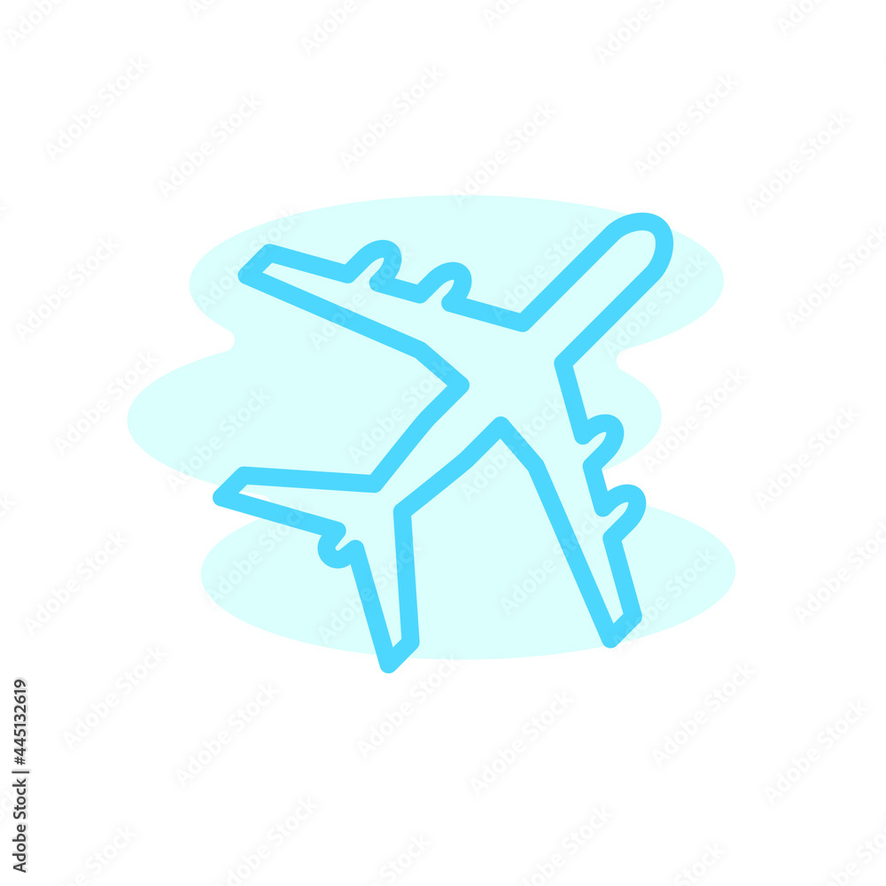 Illustration Vector Graphic of Plane icon Illustration Vector Graphic of Plane icon