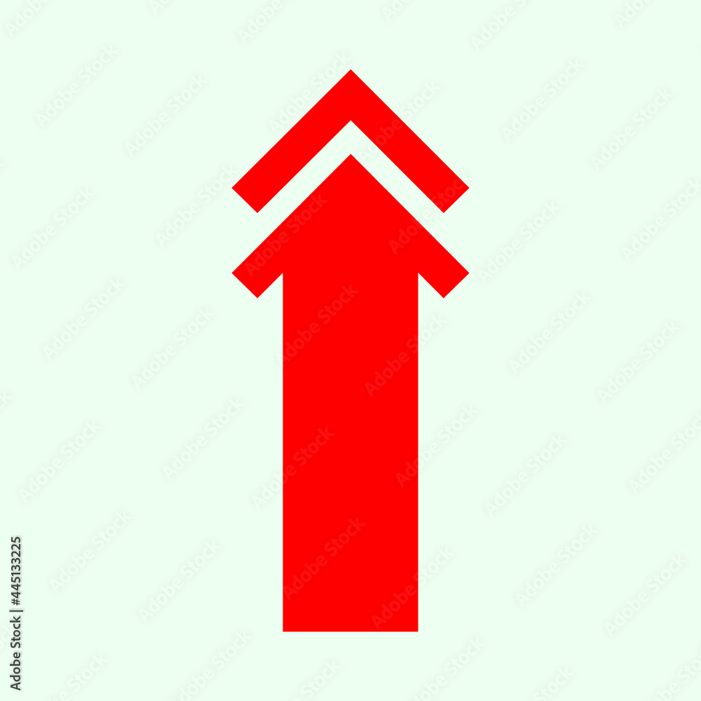 Red arrow icon vector Red arrow icon vector
