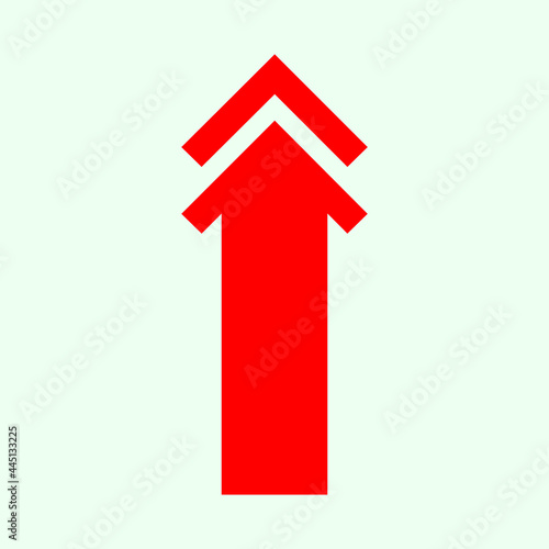 Red arrow icon vector